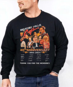 Beverly Hills Cop 40th Anniversary Thank You For The Memories 1984 2024 Signatures hoodie, sweater, longsleeve, shirt v-neck, t-shirt