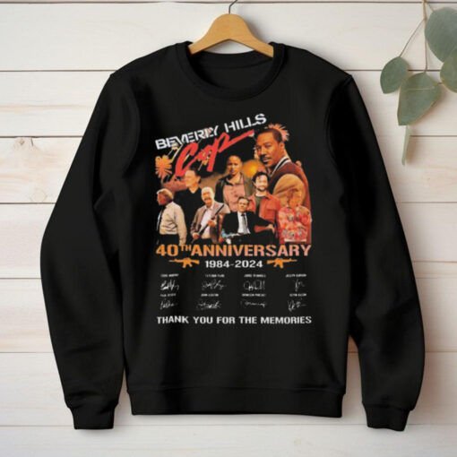 Beverly Hills Cop 40th Anniversary Thank You For The Memories 1984 2024 Signatures hoodie, sweater, longsleeve, shirt v-neck, t-shirt