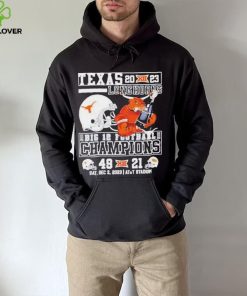 Bevo Texas Longhorns 2023 Big 12 Football Champions 49 21 Mascot Holds Trophy Unisex T Shirt