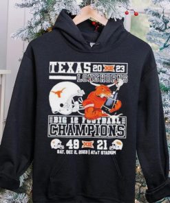 Bevo Texas Longhorns 2023 Big 12 Football Champions 49 21 Mascot Holds Trophy Unisex T Shirt