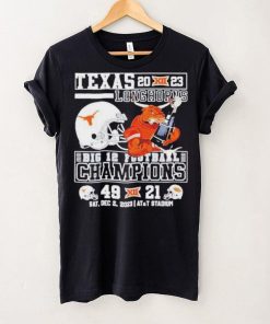 Bevo Texas Longhorns 2023 Big 12 Football Champions 49 21 Mascot Holds Trophy Unisex T Shirt