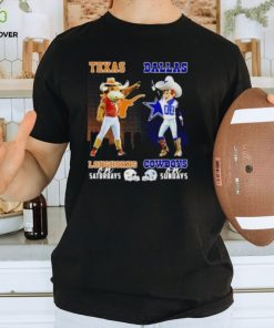 Bevo Texas Longhorns On Saturdays Rowdy Dallas Cowboys On Sundays T Shirt