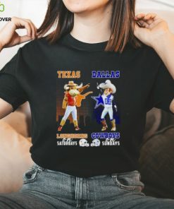 Bevo Texas Longhorns On Saturdays Rowdy Dallas Cowboys On Sundays T Shirt