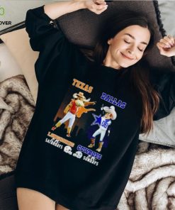 Bevo Texas Longhorns On Saturdays Rowdy Dallas Cowboys On Sundays T Shirt