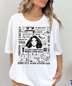 Beyonce Renaissance Tour 2023 T Shirt Two Sides Shirt Merch Sweathoodie, sweater, longsleeve, shirt v-neck, t-shirt