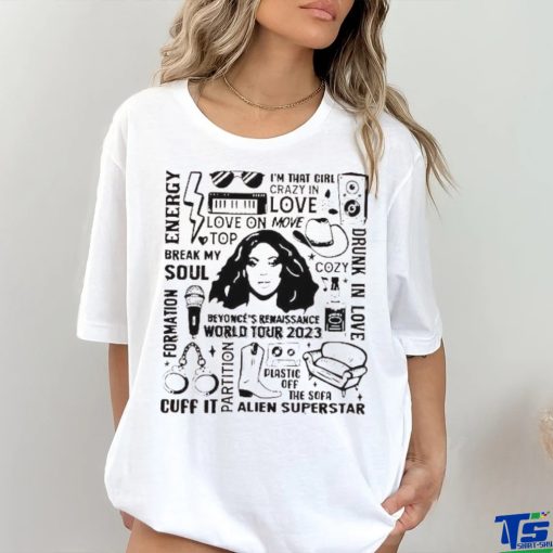 Beyonce Renaissance Tour 2023 T Shirt Two Sides Shirt Merch Sweathoodie, sweater, longsleeve, shirt v-neck, t-shirt