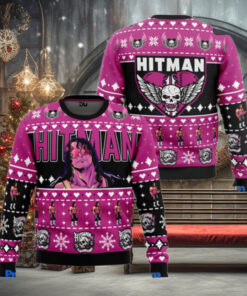 The Hitman Bret Hart Wrestler Ugly Christmas Sweater