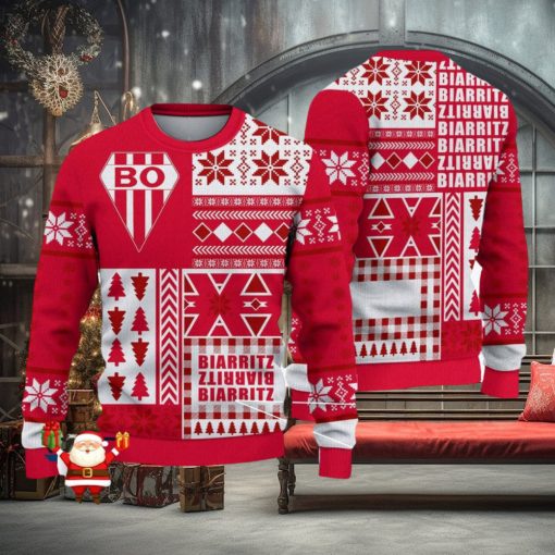 Biarritz Olympique Beach Top 14 Pro D2 Ugly Sweaters Gift For Fans Christmas Sweatshirt