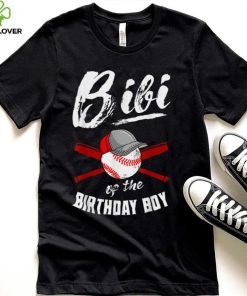 Bibi Of The Birthday Boy Baseball Bday Party Celebration T Shirt