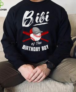 Bibi Of The Birthday Boy Baseball Bday Party Celebration T Shirt