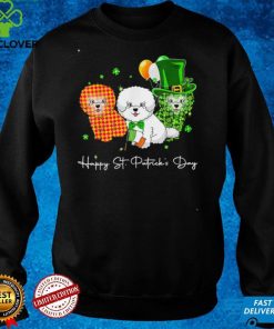 Bichon Frise St Patricks Day Shamrock Dog Tee Shirt