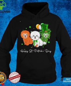Bichon Frise St Patricks Day Shamrock Dog Tee Shirt