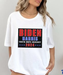 Biden Harris 2024 Truth Hope Decency T Shirt