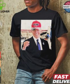 Biden Wearing Trump Maga Hat T Shirt