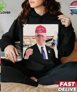 Biden Wearing Trump Maga Hat T Shirt