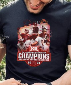 Big 12 Conference Regular Season Champions Okalahoma Sooners Baseball 2024 T Shirt