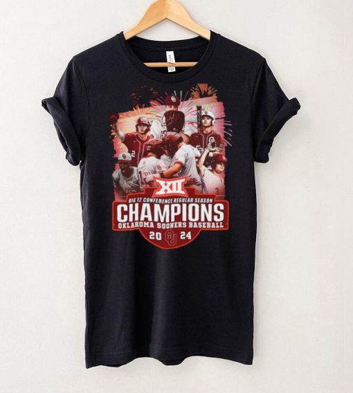 Big 12 Conference Regular Season Champions Okalahoma Sooners Baseball 2024 T Shirt