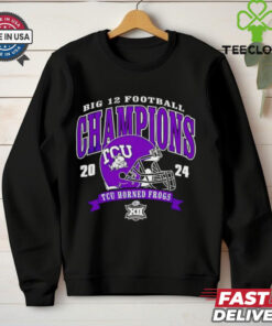 Big 12 Football Conference Champions TCU Horned Frogs 2024 helmet shirt