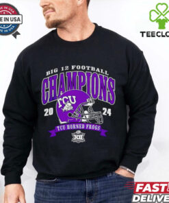 Big 12 Football Conference Champions TCU Horned Frogs 2024 helmet shirt