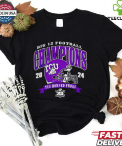 Big 12 Football Conference Champions TCU Horned Frogs 2024 helmet shirt