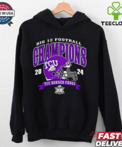 Big 12 Football Conference Champions TCU Horned Frogs 2024 helmet shirt