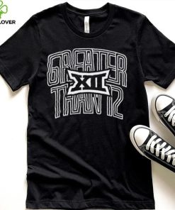 Big 12 greater than 12 logo shirt