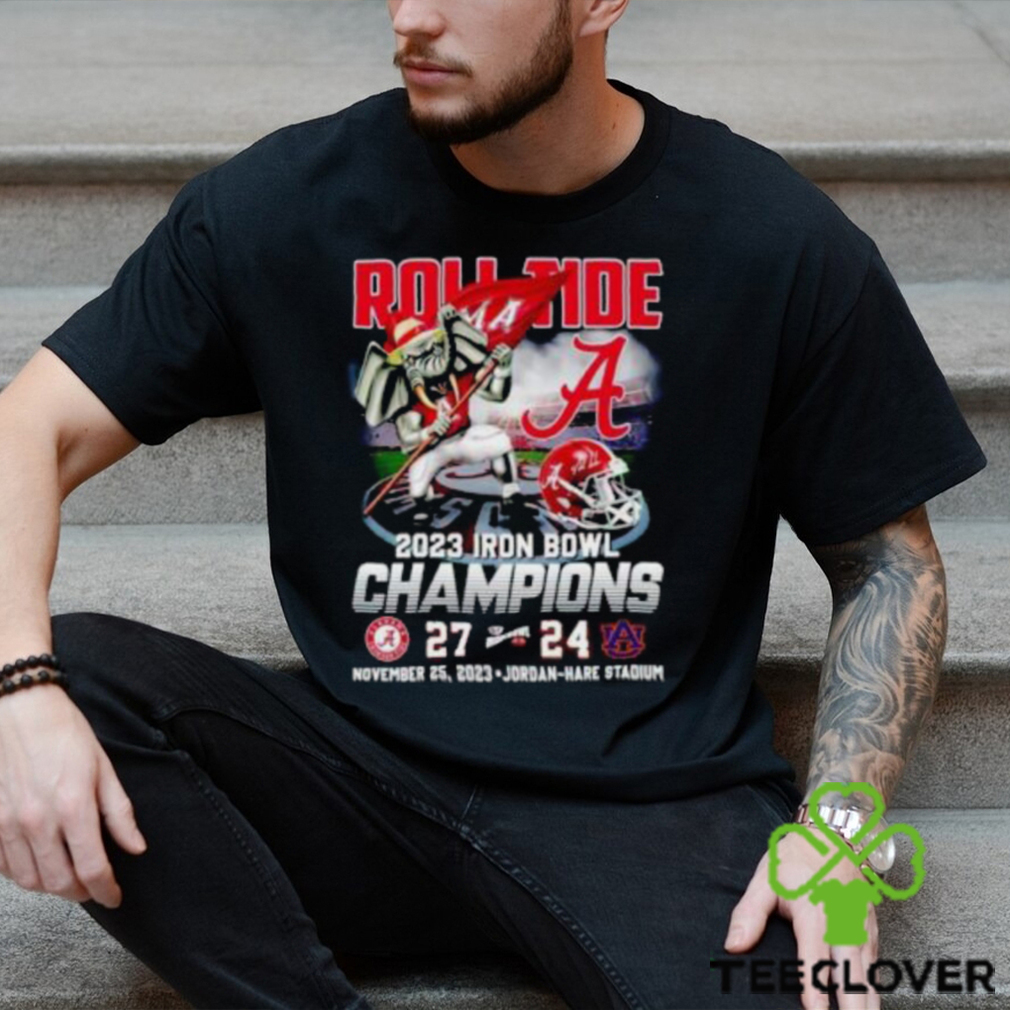 Big AI Roll Tide 2023 Iron Bowl Champions Alabama Crimson Tide 27 24 Auburn T Shirt Big AI Roll Tide 2023 Iron Bowl Champions Alabama Crimson Tide 27 24 Auburn T Shirt