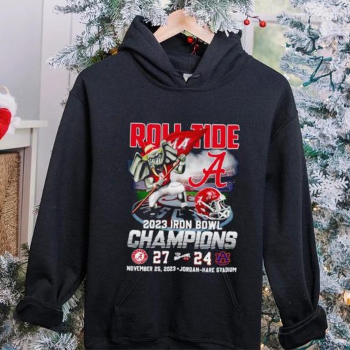 Big Al roll tide 2023 Iron Bowl Champions Alabama 27 24 Auburn shirt