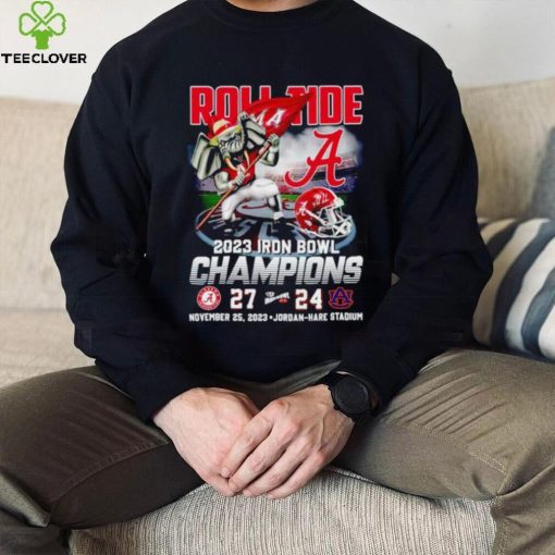 Big Al roll tide 2023 Iron Bowl Champions Alabama 27 24 Auburn shirt