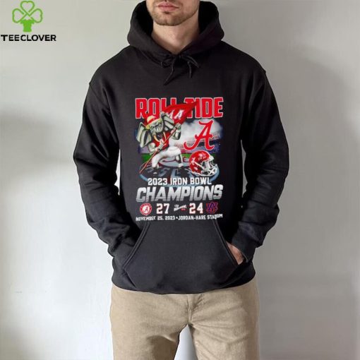 Big Al roll tide 2023 Iron Bowl Champions Alabama 27 24 Auburn shirt