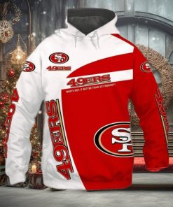 Big Mens 3D San Francisco 49ers 3D Hoodie