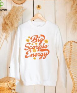 Big Scorpio Energy Vintage Zodiac Astrology Flower Funny T Shirt