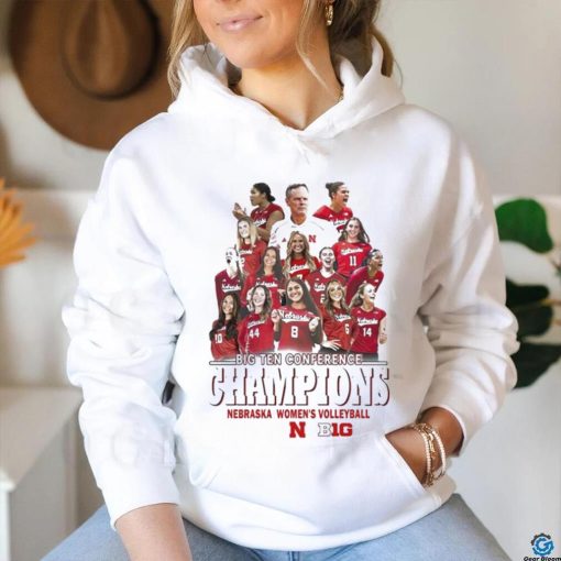 Big Ten Conference Champions Nebraska Womens Volleyball 2023 T hoodie, sweater, longsleeve, shirt v-neck, t-shirt