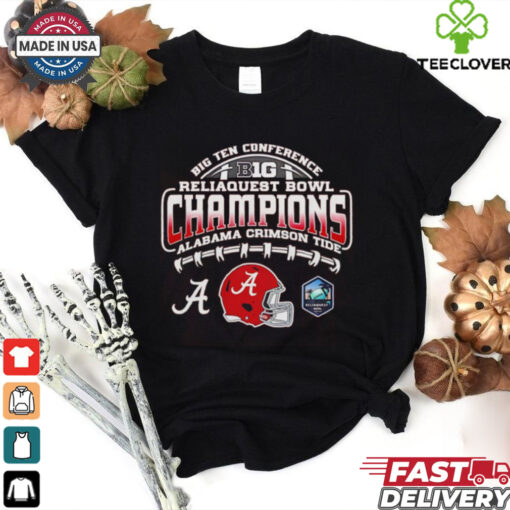 Big Ten Conference Reliaquest Bowl Champions Alabama Crimson Tide helmet Fan Favorite shirt