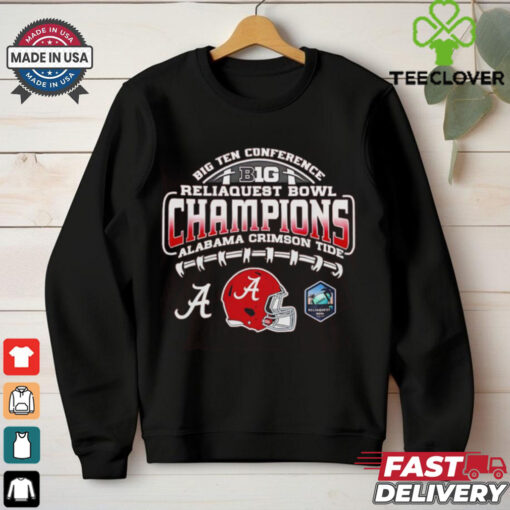 Big Ten Conference Reliaquest Bowl Champions Alabama Crimson Tide helmet Fan Favorite shirt