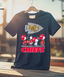 Big logo Peanuts characters Kansas City Chiefs shirt - Limotees