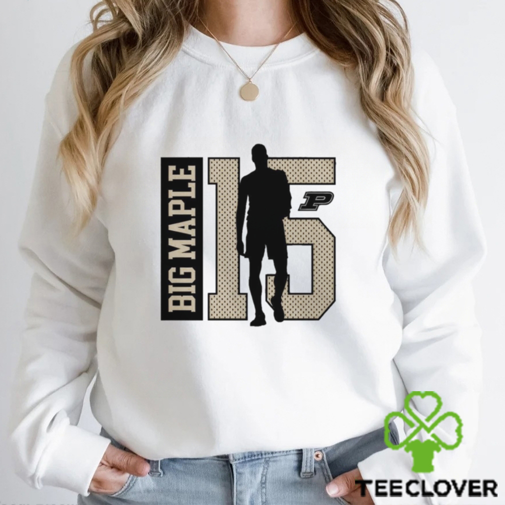Big maple Zach Edey number 15 Purdue Boilermakers Basketball player shirt Big maple Zach Edey number 15 Purdue Boilermakers Basketball player shirt
