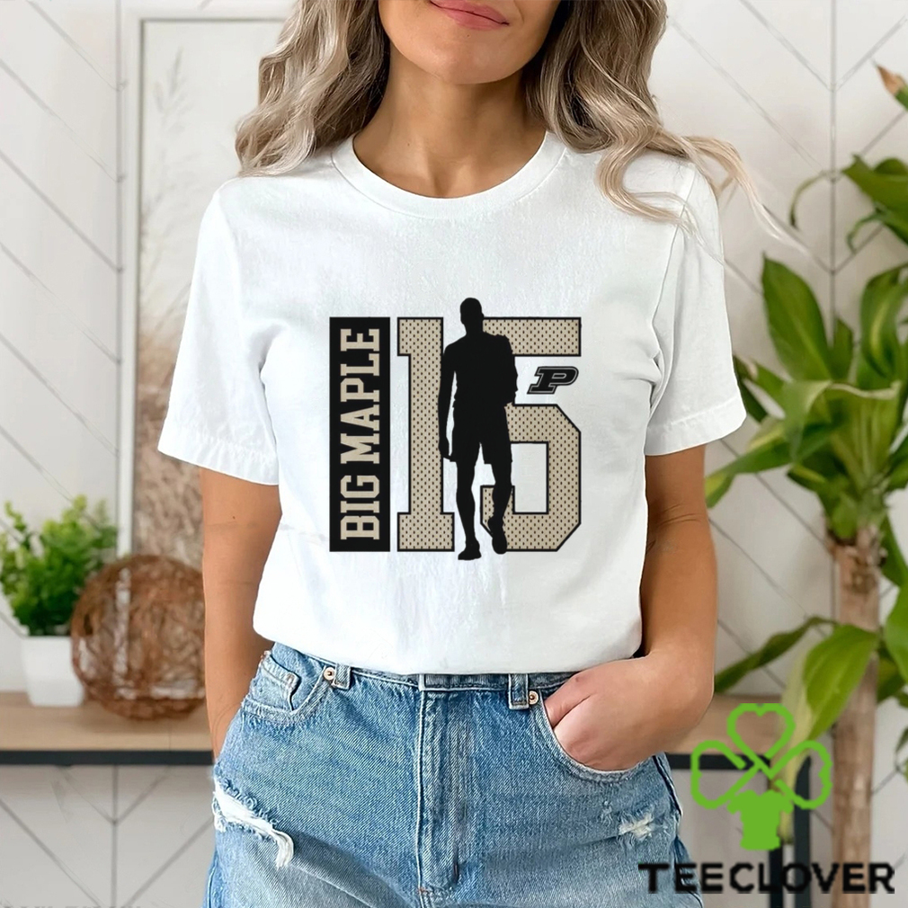 Big maple Zach Edey number 15 Purdue Boilermakers Basketball player shirt Big maple Zach Edey number 15 Purdue Boilermakers Basketball player shirt