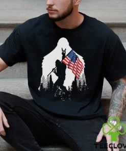 Bigfoot 4th July gift Kids T Shirt
