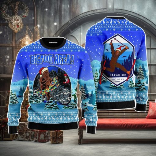 Bigfoot Area Christmas Unisex Ugly Sweater