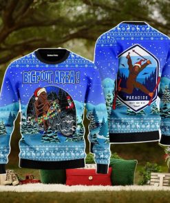 Bigfoot Area Christmas Unisex Ugly Sweater