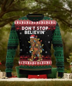 Bigfoot Don’t Stop Believing Ugly Christmas Sweater Gift Men Women