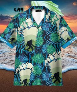 Bigfoot Footprint Hawaiian Shirt