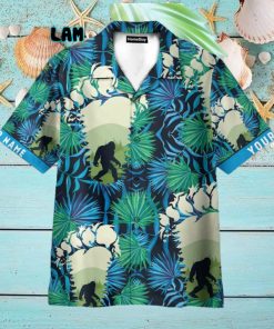 Bigfoot Footprint Hawaiian Shirt