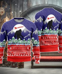 Bigfoot Merry Christmas Unisex Ugly Sweater