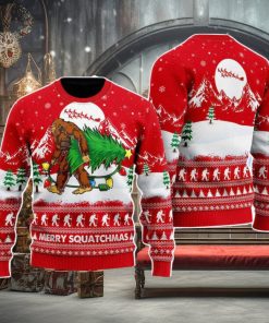 Bigfoot Mery Squatchmas Christmas Unisex Ugly Sweater