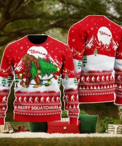 Bigfoot Mery Squatchmas Christmas Unisex Ugly Sweater