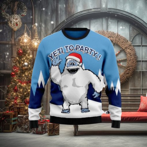Bigfoot Party Ugly Christmas Sweaters 3D