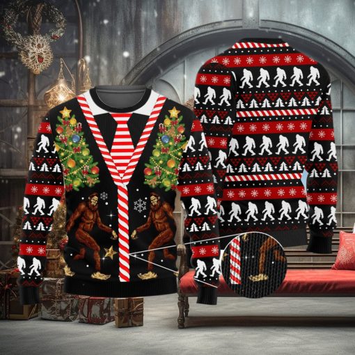 Bigfoot Pattern Cute Ugly Christmas Sweater Unisex 3D Sweater Christmas Gift