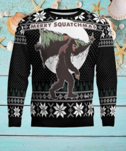 Bigfoot Squatchmas Ugly Christmas Sweater